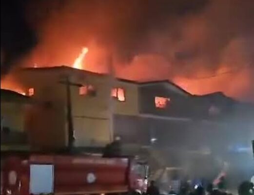 warehouse fire